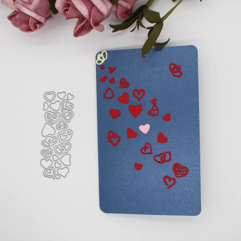 

Multiple sizes Hearts Metal Cutting Dies for DIY Scrapbooking Decorative Embossing Paper Cards 83*31 mm