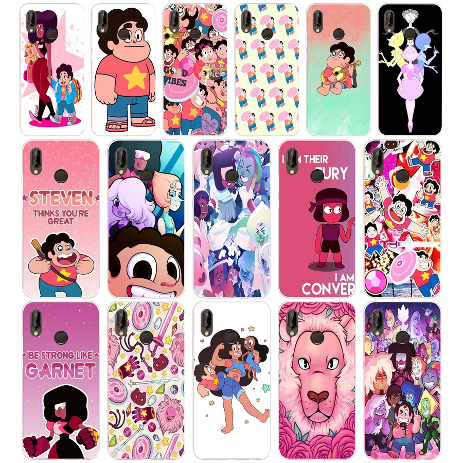 

35SD Cartoon Steven Universe Soft Silicone Tpu Cover Case for Honor 10 huawei p mate 10 20 lite y5 y6 prime 2018