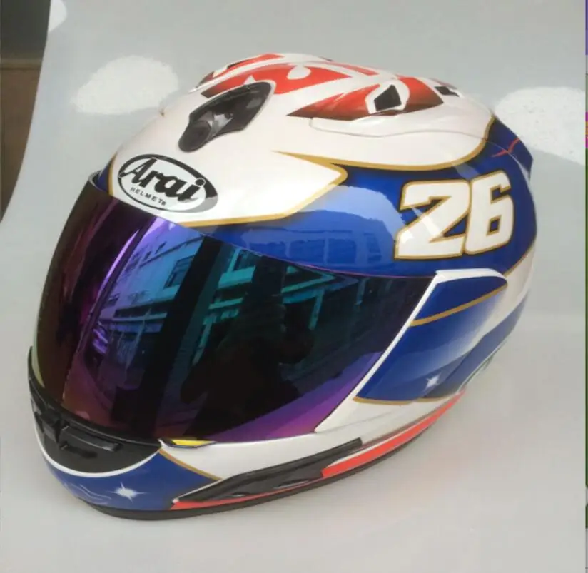 ARAI 26# мужские Мото GP синие шлемы дорожный мотоциклетный шлем капитан мотоцикл Casway велосипеды