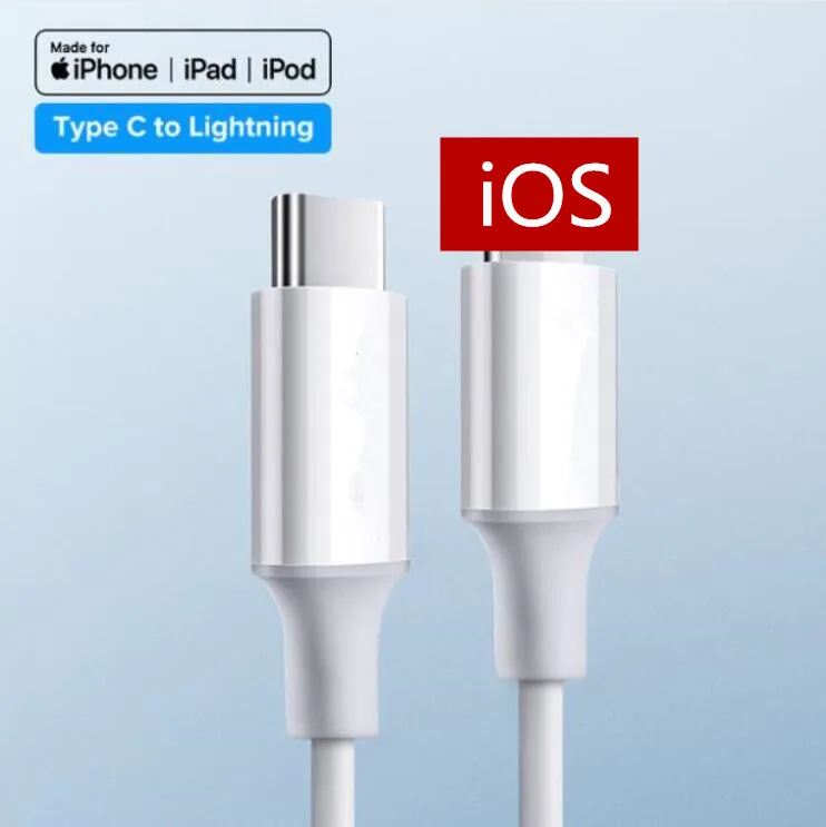 USB C Cable to 8Pin Cable for iPhone X XS XR 8 36W PD Fast Charging