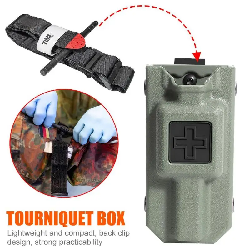 

2019 Outdoor Tourniquet Storage Bag Carrier Pouch Storage Bag Box Holder MOLLE System EMT Tourniquet Carrier Pouch