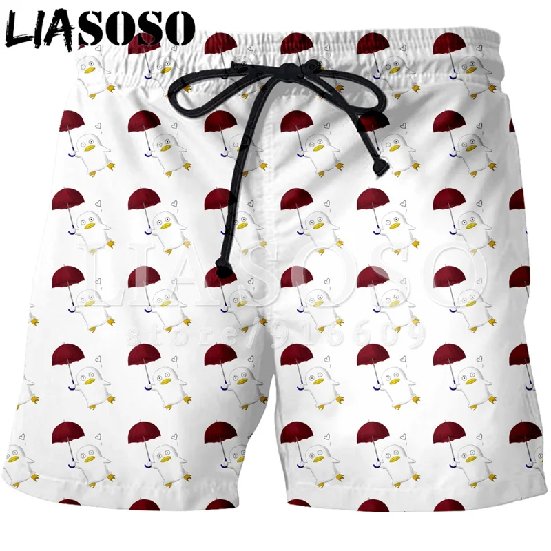 LIASOSO аниме Gintama Элизабет утка Забавный 3D принтом Короткие штаны унисекс Битник милые шорты Косплэй хорошее качество топы G1716