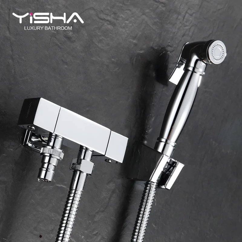 It's a full copper double faucet, faucet washing machine, pressure