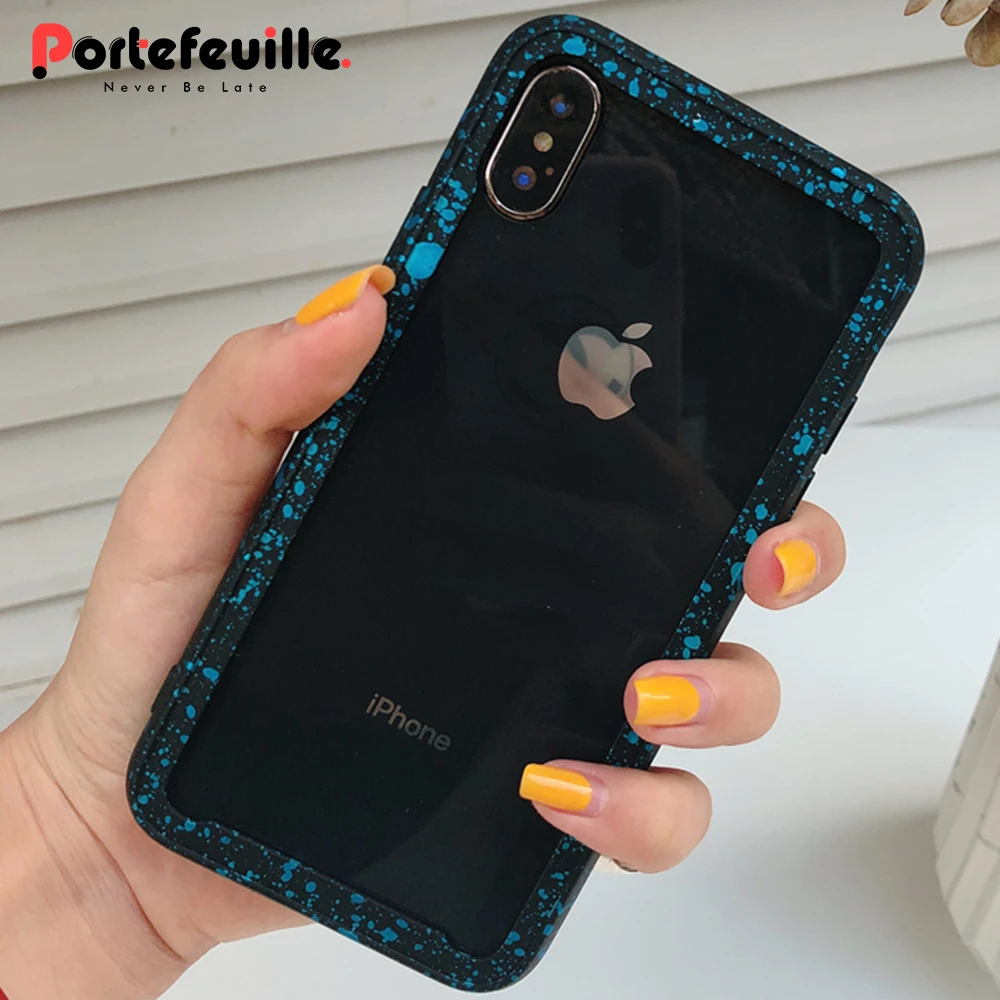 Portefeuille для iPhone 8 X бампер чехол тонкий Роскошные защитный ПВХ Бамперы Рамка 6S 7
