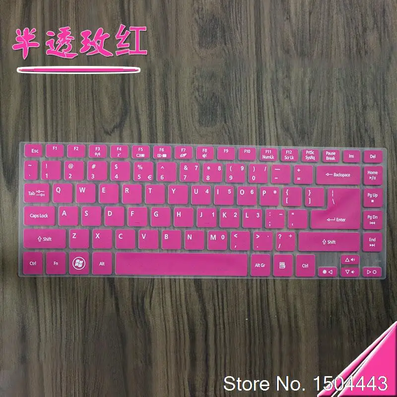 Защитный чехол для клавиатуры ноутбука acer Aspire V5-471G V5-472G V3-471G 4830T E1-472G 410g R7-571G TMP446 M5-481G - Цвет: rose