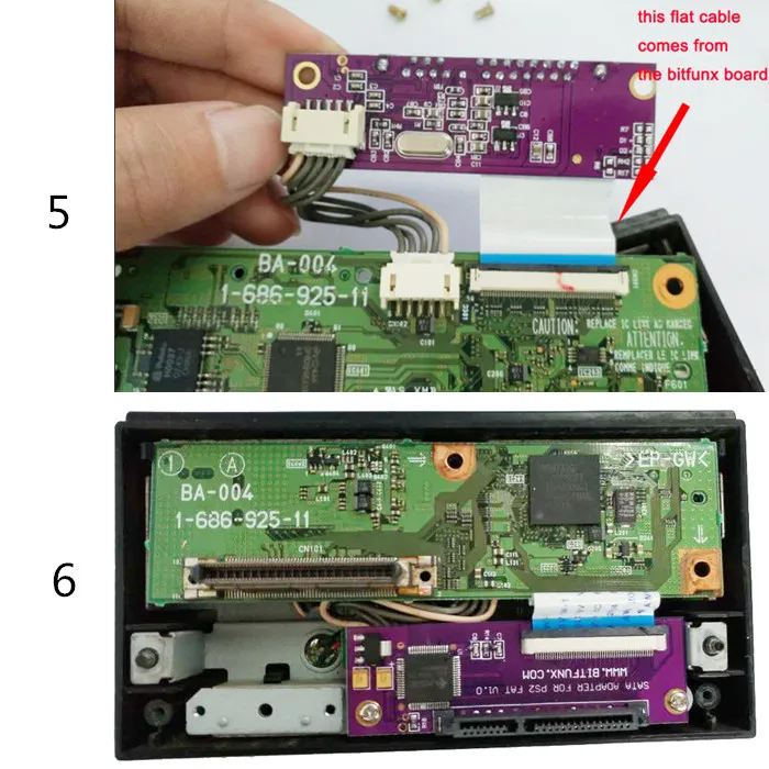 Bitfunx SATA обновленный комплект для подержанного PS2 оригинального сетевого адаптера