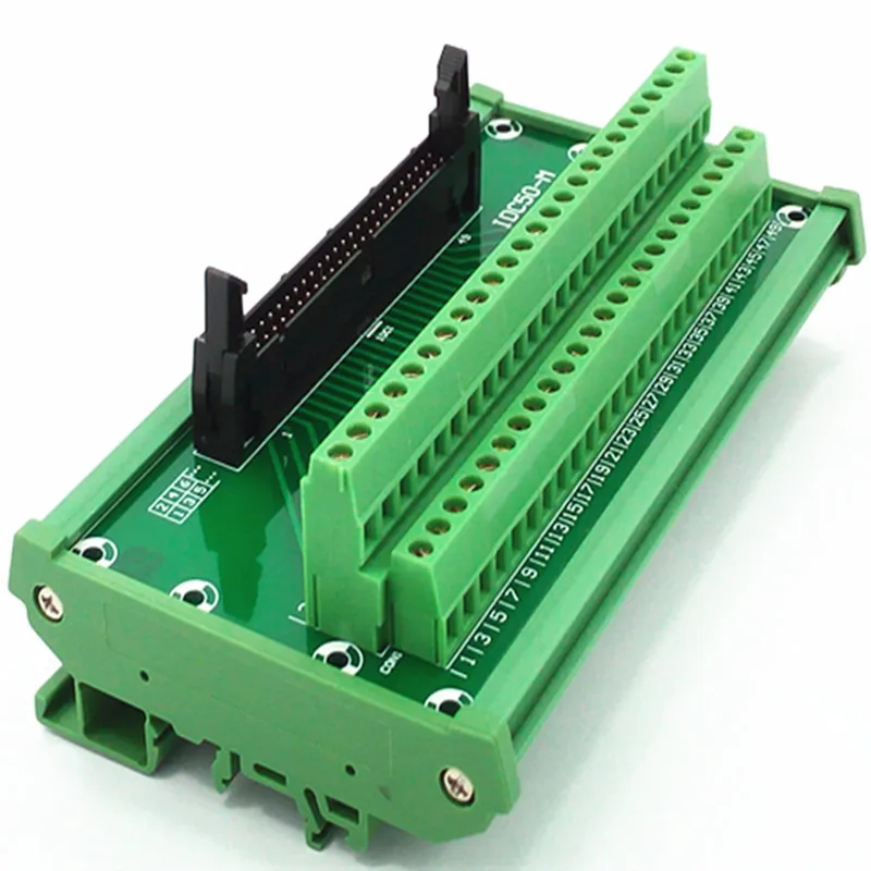 

IDC-50 DIN Rail Mounted Interface Module DC2-50P black connector.