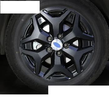 

lsrtw2017 carbon fiber piano black PVC car steering Wheel hub sticker film for subaru forester 2019 2020 SK