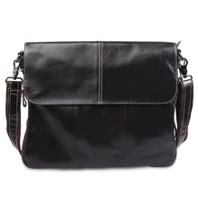 100% Genuine Leather Bags Men Bag Men Messenger Bags Men’s Travel Bag Crossbody Shoulder Tablet PC Handbag YS1314