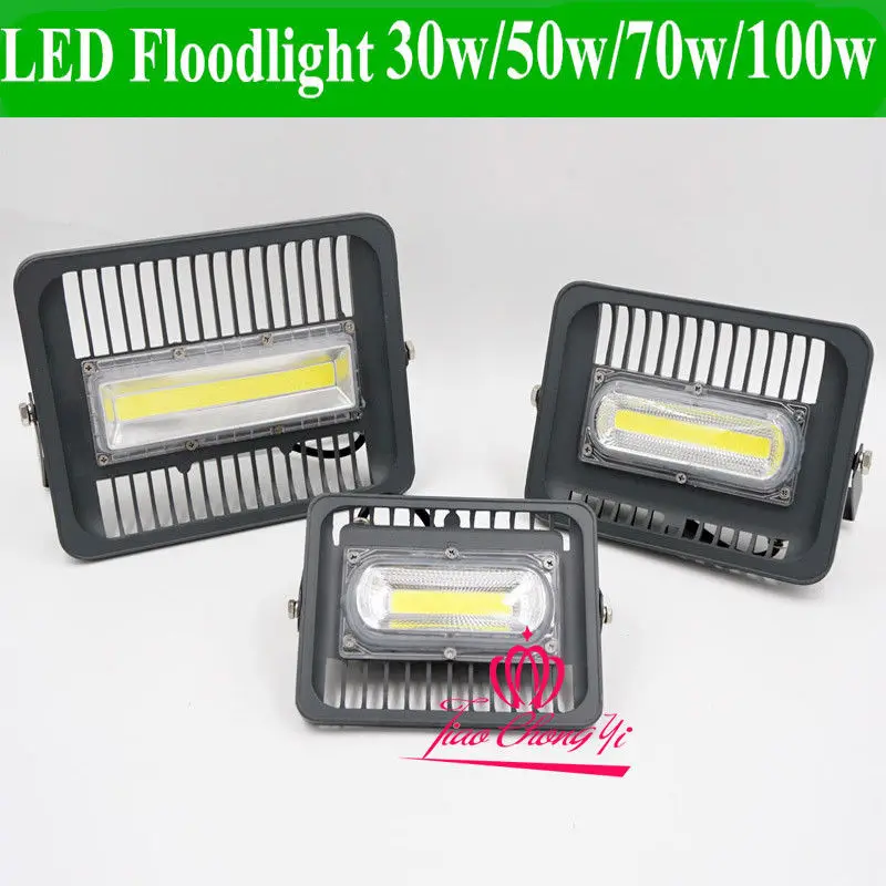 

LED Flood Spotlight 30W 50W 70W 100W 110V 220V LED Reflector Spot light heatsink