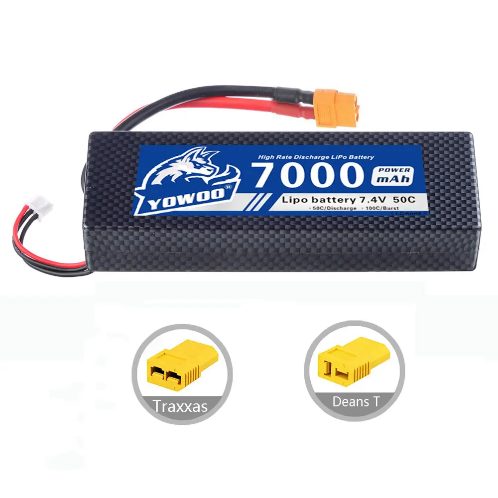 RC Lipo 2S 7,4 V 3S 11,1 V 4S 14,8 V 6S 22,2 V аккумулятор 3000mah 3600mah 4200mAh 5200mah 6000mah 7000mah T XT60 35C-60C для радиоуправляемого автомобиля