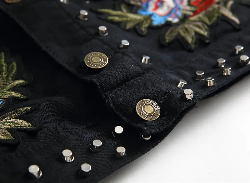 Мужская джинсовая куртка в европейском и американском стиле, брендовая роскошная мужская верхняя одежда и пальто, черная джинсовая куртка с заклепками, тонкая куртка