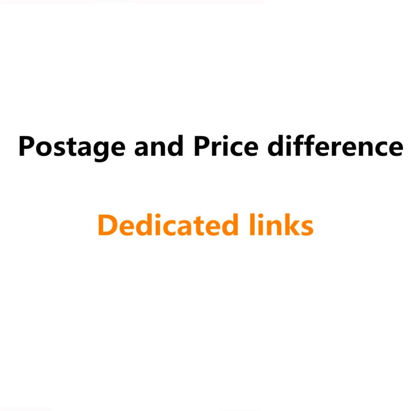 

Postage and price Difference Dedicated links