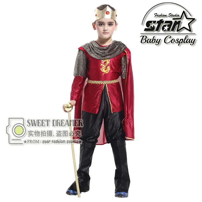 Boys New Cosplay Costumes Handsome Prince King Clothing Kids Cute Party