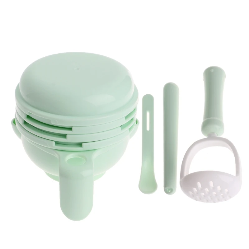 Baby Food Dishes Grinding Bowl Kit Infants Handmade Manual Plate