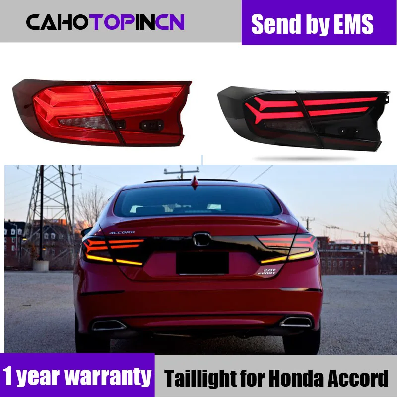 

Car Styling taillight tail lights for Honda Accord 2018 2019 Rear Lamp DRL + dynamic Turn Signal + Brake + Reverse LED lights