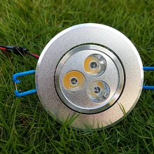 Серебристый 3 Вт светодиодный потолочный светильник 110 В 220 в теплый белый холодный белый для помещений гостиной спальни супермаркета CE ROSH 2 шт./лот