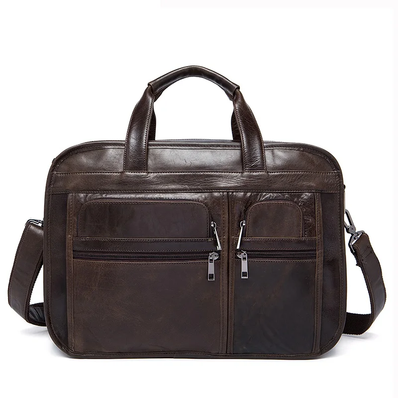 

Men's Briefcases Men's Leather Male Man Laptop Bag Business Messenger Bags Men Shoulder Bags Genuine Leather Briefcases MLT8893