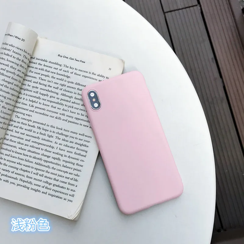 Xiao mi 8 9 6X 5X A1 жидкий силиконовый чехол для мобильного телефона с полным покрытием для mi 8/9 se lite, красный mi note 5 6 7 pro/plus чехол - Цвет: Light pink