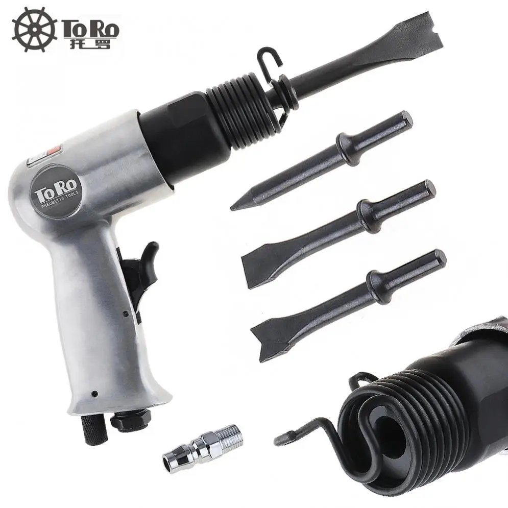 TORO 9150 120mm 4 Chisels Handheld Pistol Gas Shovels Air Hammer Small Rust Remover Pneumatic Tools