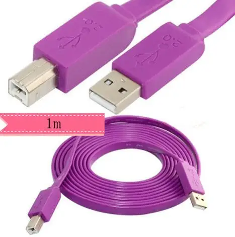 LBSC 3 фута плоский тип USB 2,0 A папа-B папа Кабель для принтера