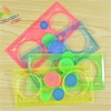 1 Pc spirographe règle géométrique outils de rédaction papeterie pour les étudiants ensemble de dessin apprentissage Art ensembles cadeau créatif pour les enfants ► Photo 3/6
