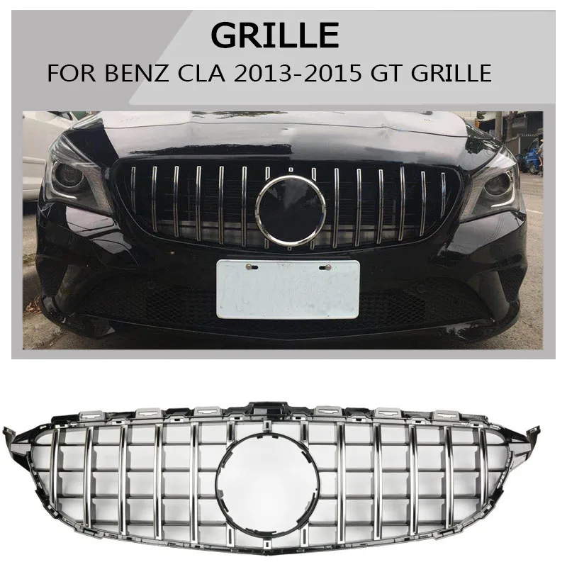 

cla Grille black Emblem Front Bumper mesh Radiator Grill For cla -class 2012~2016 Car STYLING