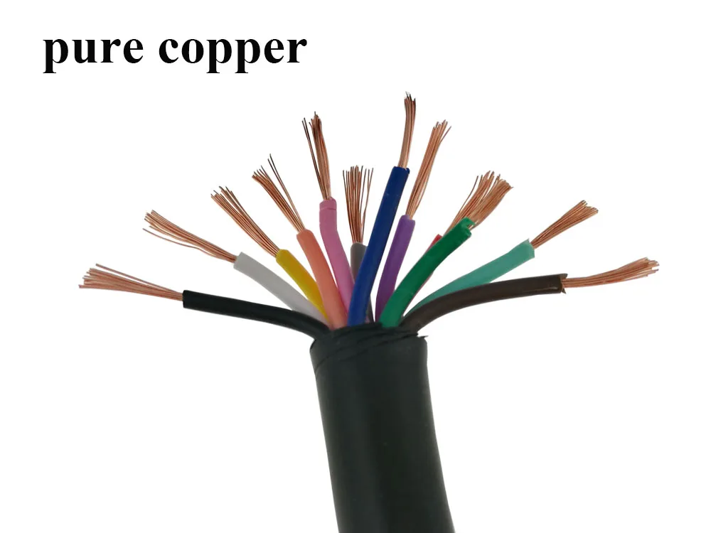 KSGER Electric DIY Kits 12 Core T12 Silicone Cable Wire Pure Copper Soft OLED Soldering Station Iron Controller Handle RVV (8)