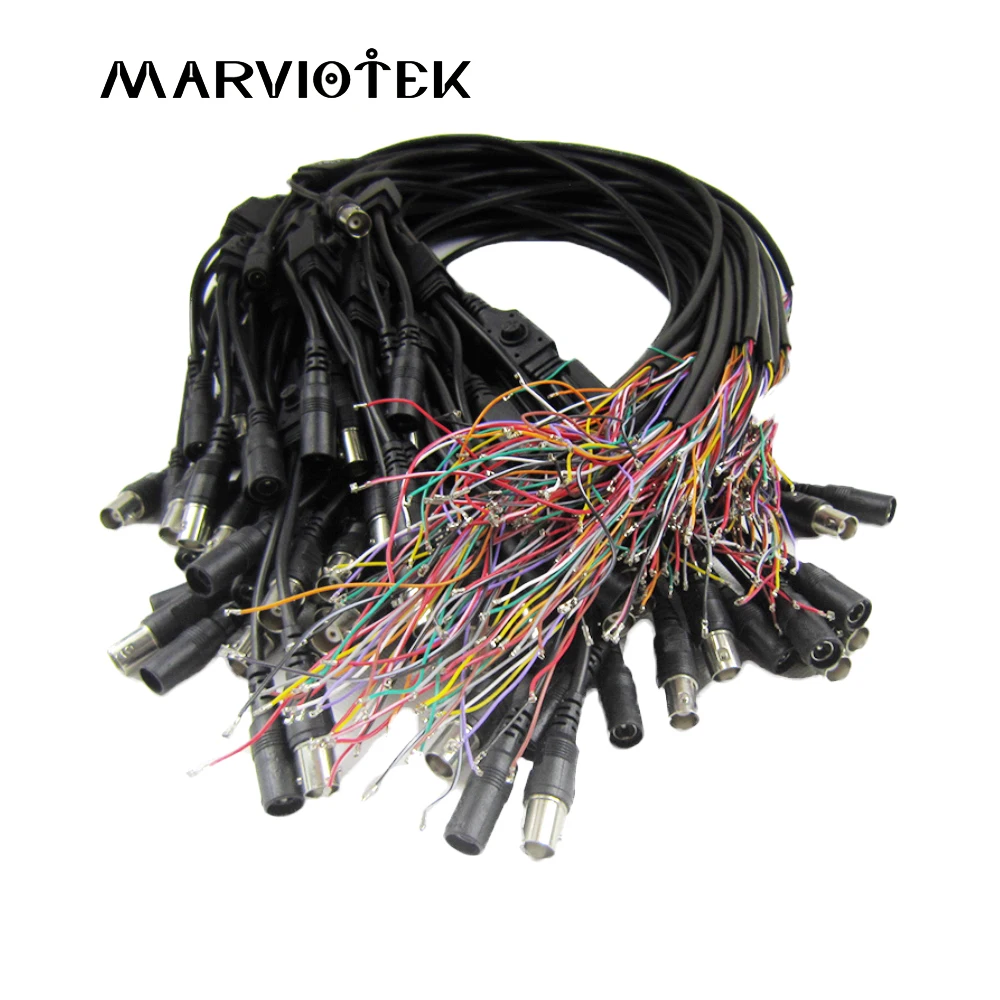  cctv camera accessories video power cable support osd and dc 12v bnc 75 ohm port connect analog/cvi - 32749272523