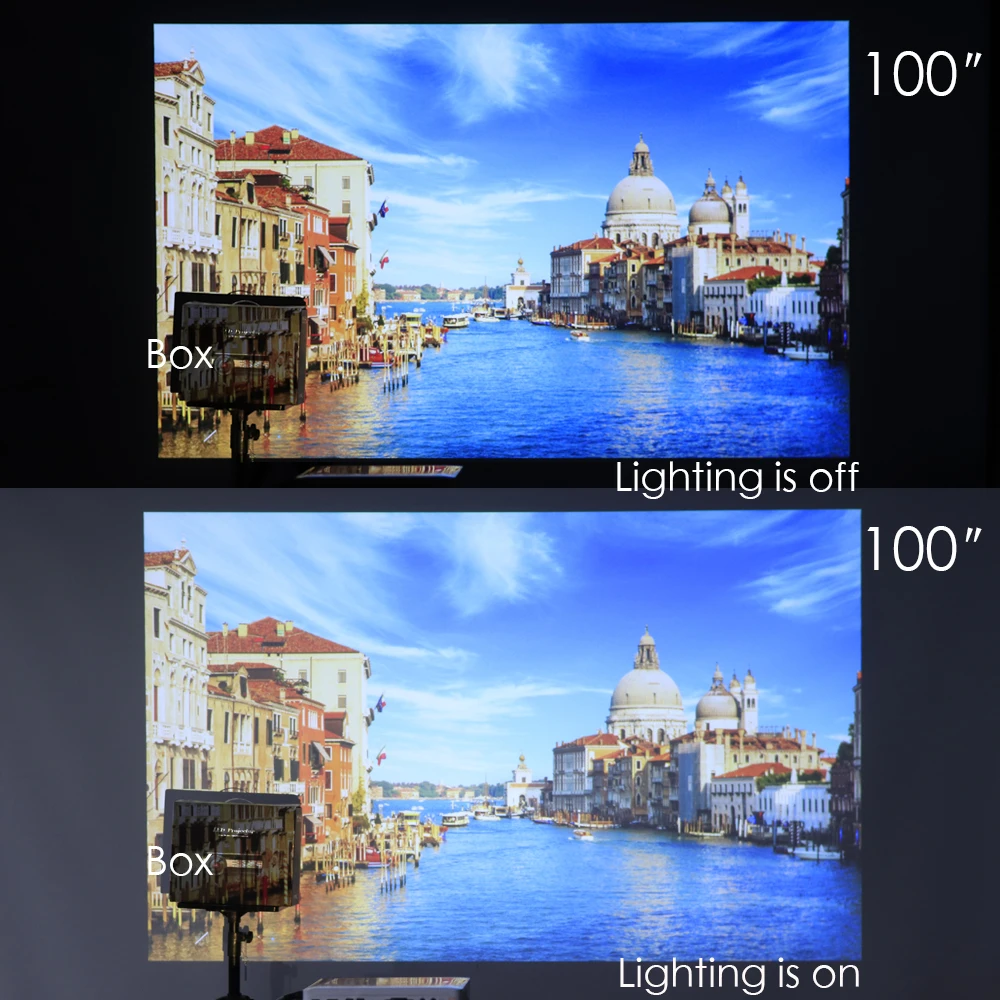 Poner саунд Мини проектор LCD беспроводной домашний кинотеатр USB TV видео Android 4.4 DLP 1080 P
