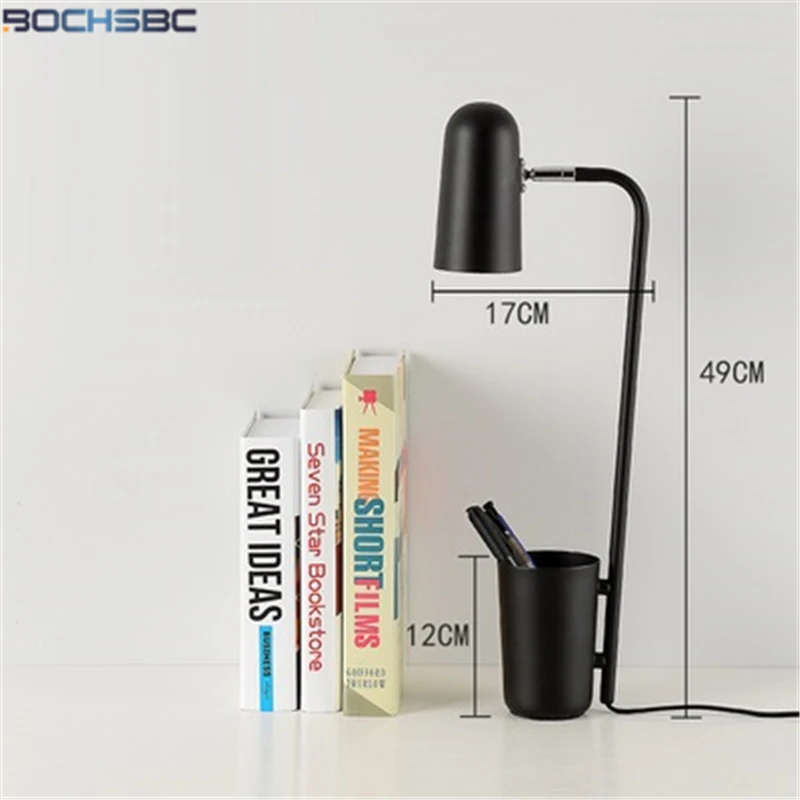 FUMAT Iron Moder Desk Lamp Brush Pot BlackLight Shade Angle Adjustment Table Lamps LED Brief Lights.jpg_400x400