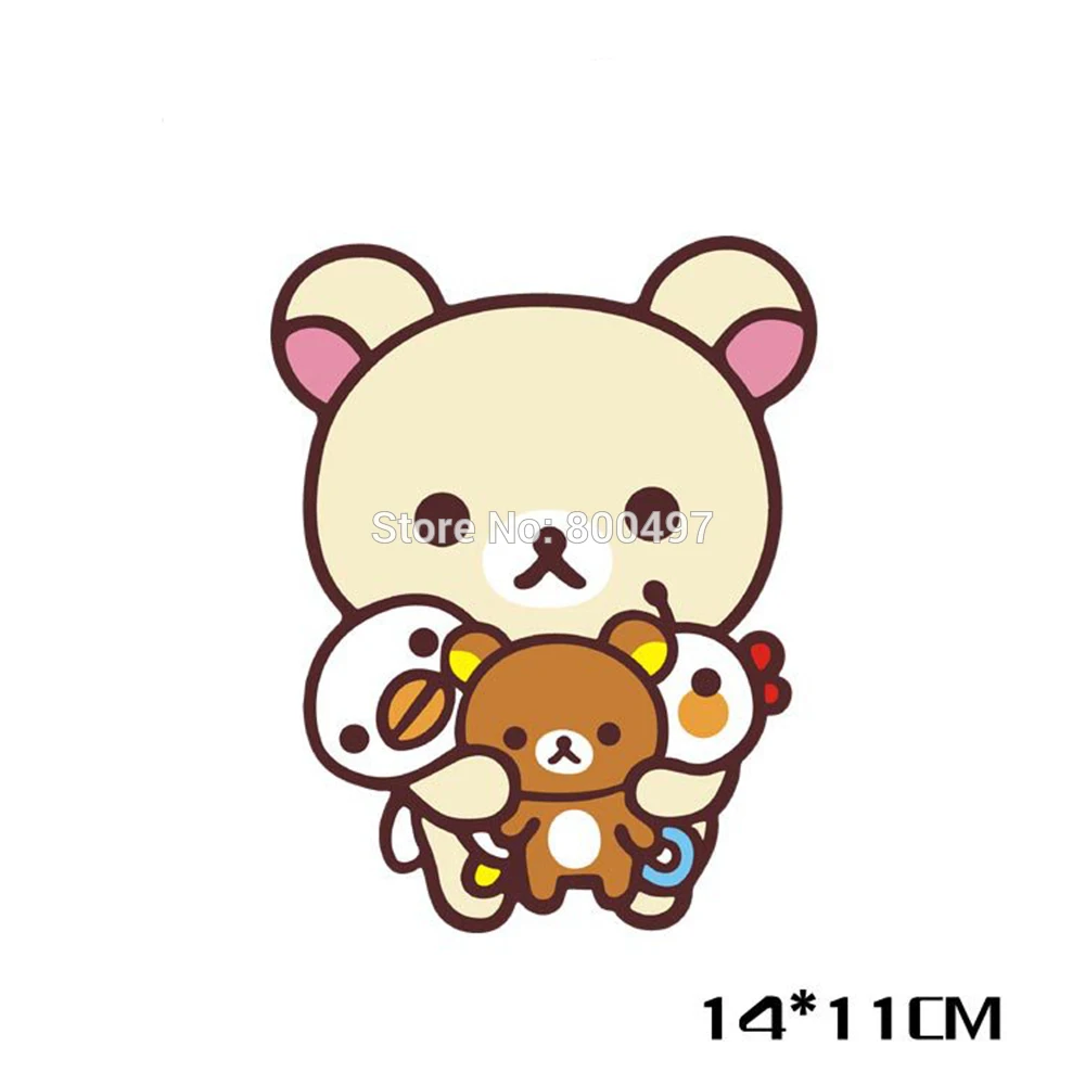 Новейший стикер для автомобиля мультяшный мишка Rilakkuma комбинированный