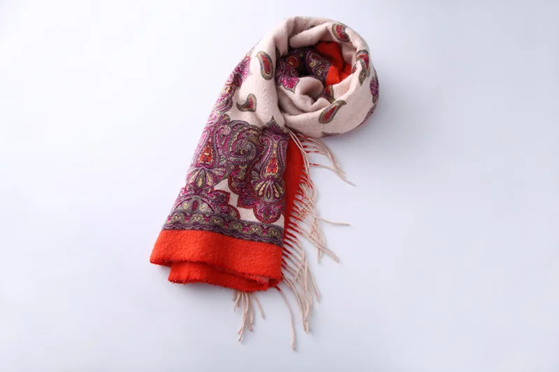 Zy87045 Лидер продаж Для женщин Прекрасный Зимняя шерстяная одежда дважды печати с кисточкой шарф пончо шаль накидка обертывания 5 цветов