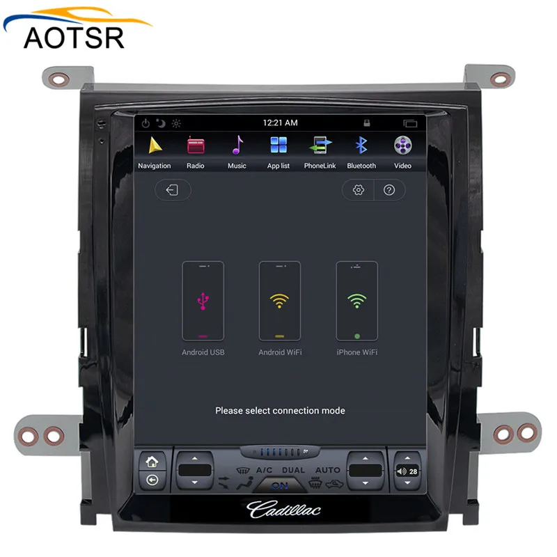 Perfect Tesla style Big Screen Android 6.0 car radio stereo for Cadillac Escalade 2007-2012 multimedia player GPS navigation no car dvd 6