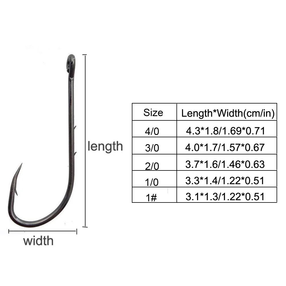 120pcs 92247 High-Carbon Steel Fishhooks Black Offset Bait Holder Barbed Jigs Long Shank Beak 2 Baitholder Barbs Fishing Baitholder Hooks Barbs Hook