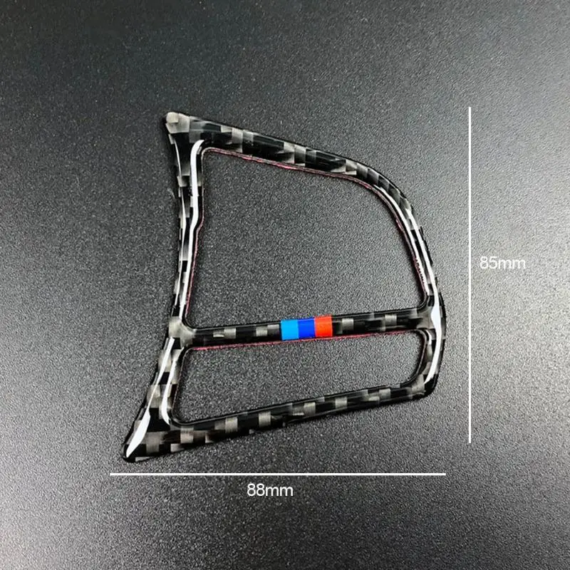 1 пара 62*52 мм углеродное волокно руль кнопка Крышка Накладка для BMW F20 F21 F30 F32
