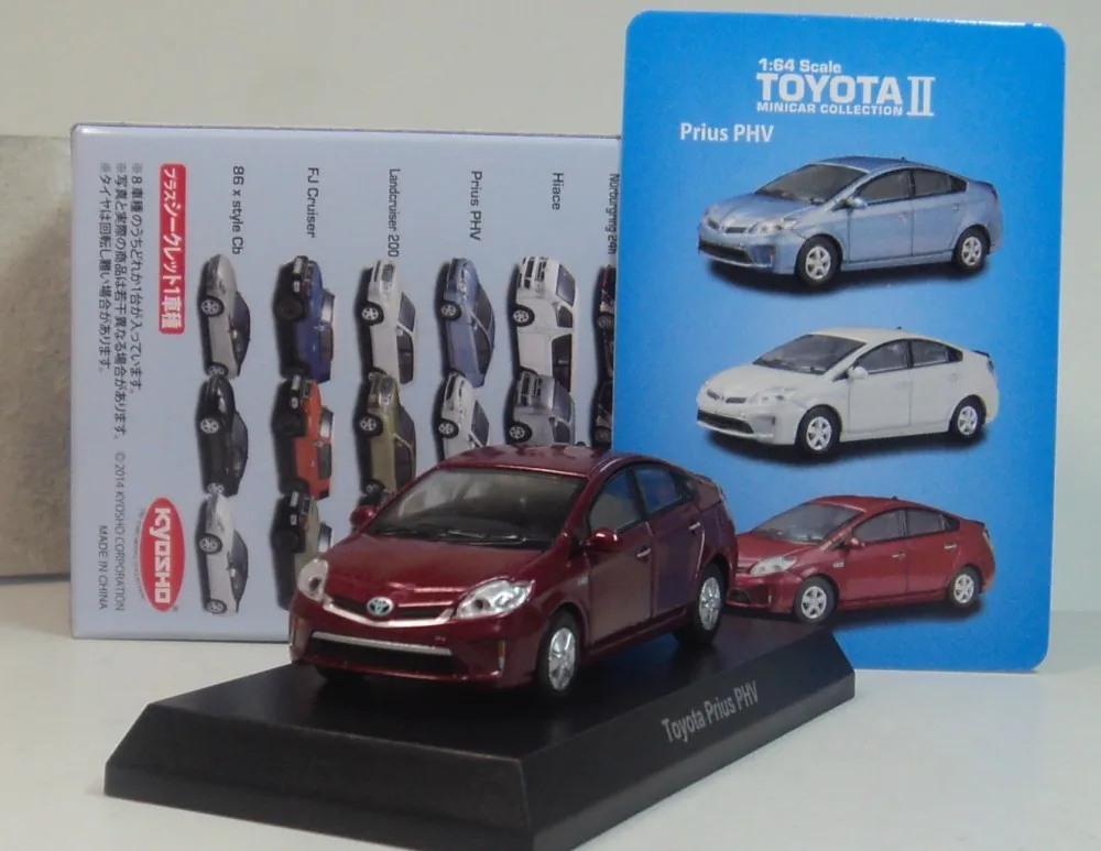 Игрушечные автомобили kyo sho 1:64 Toyo ta prius PHV boutique из сплава детские игрушки модель