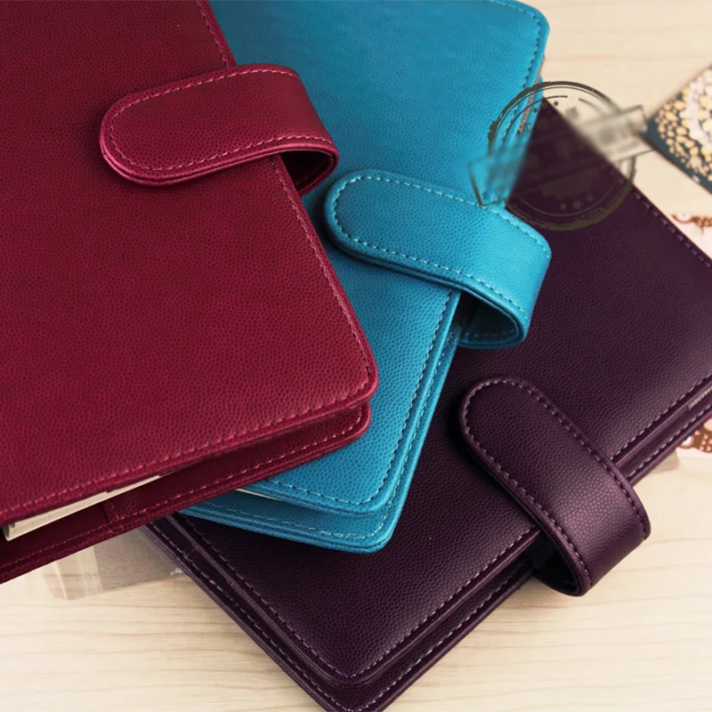 2017 Vintage Temperament Faux Leather Loose Leaf Spiral Notebook A5&A6 Cover Travel Journal