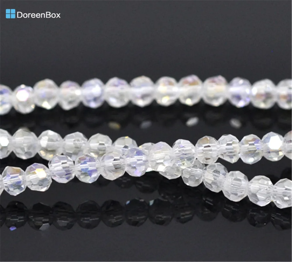 

Doreen Box hot- Crystal Glass Faceted Round Beads 4mm,Approx 300Pcs (B13796)