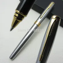 Ручка BAOER 388 серебряная и черная Шариковая ручка для бизнеса офисная подарочная ручка