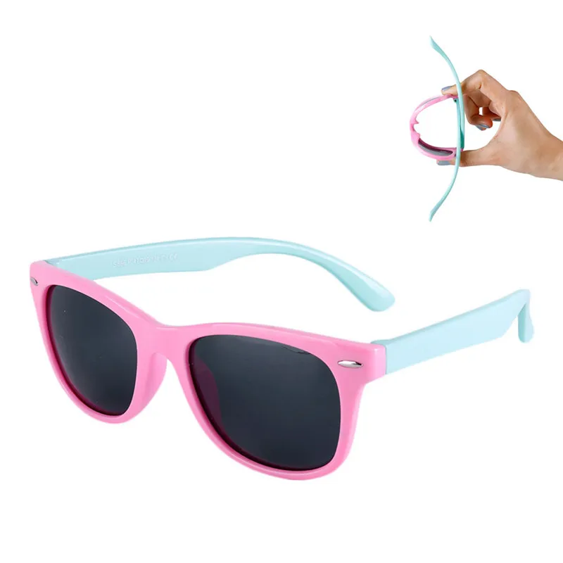 Flexible Kids Sunglasses Polarized Child Baby Safety Sun Glasses UV400