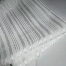 Блестящий шифон шелковистые полоски перламутровый металлик ткань падение мягкий дышащий DIY платье Блузка ткань