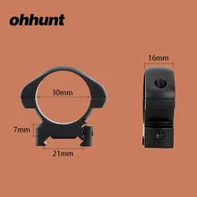 Ohhunt 1 пара тактические оптические прицелы 30 мм крепление стальных колец Пикатинни Вивер рельсы крепления для охоты Airgun Riflescope