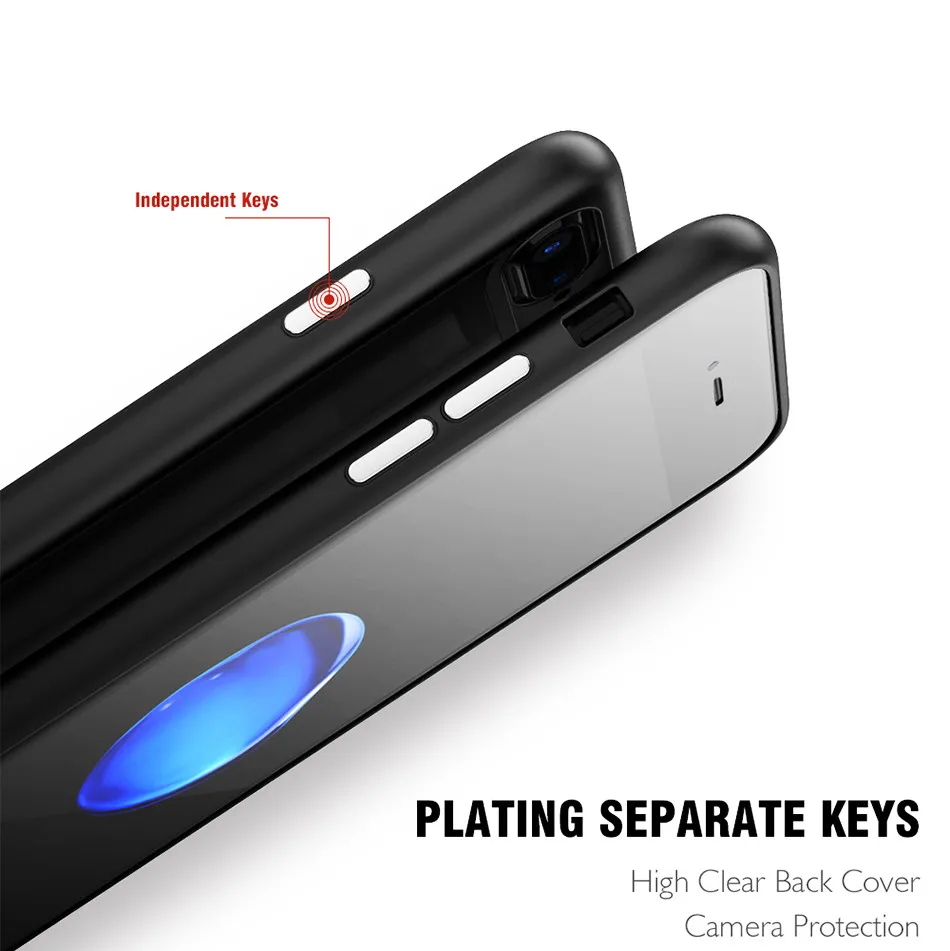 KISSCASE Phone Cases For iPhone 6 6s Plus 7 7 Plus Ultra Thin Soft TPU + Hard PC Back Cover Case For iPhone 7 7 Plus 6 6s Coque (2)