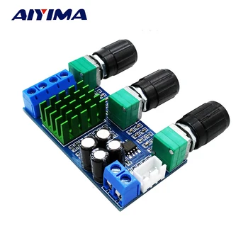 

Aiyima Two-channel Digital Audio Amplifier Board TPA3116D2 Treble Bass Regulating Preset Preamplifier Board 80W*2