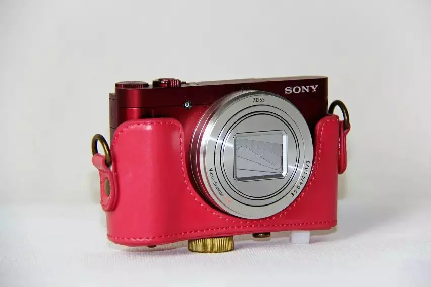 camera handbag New Retro Vintage Pu Leather Camera Case Bag for Sony HX90 WX500 HX90V with Strap camera bag crossbody