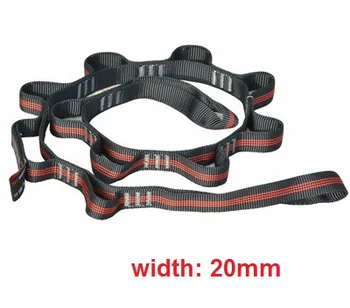 

2200KG 10--18 hoop wide flat belt yoga Chrysanthemum rope sling for safety rope working sport harness, rigging hardware