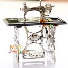 Мини кукольный домик аксессуары для мини-мебели серебро черный металл качество швейная машина мини