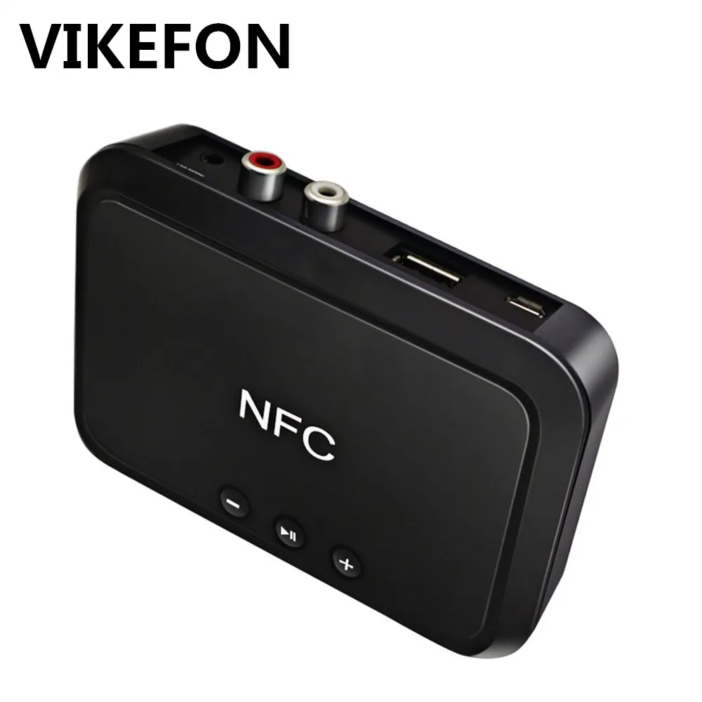 

VIKEFON Bluetooth Receiver NFC Hifi Stereo Music Audio Wireless Adapter 3.5mm AUX Jack/ RCA For Speaker Home Car Sound System