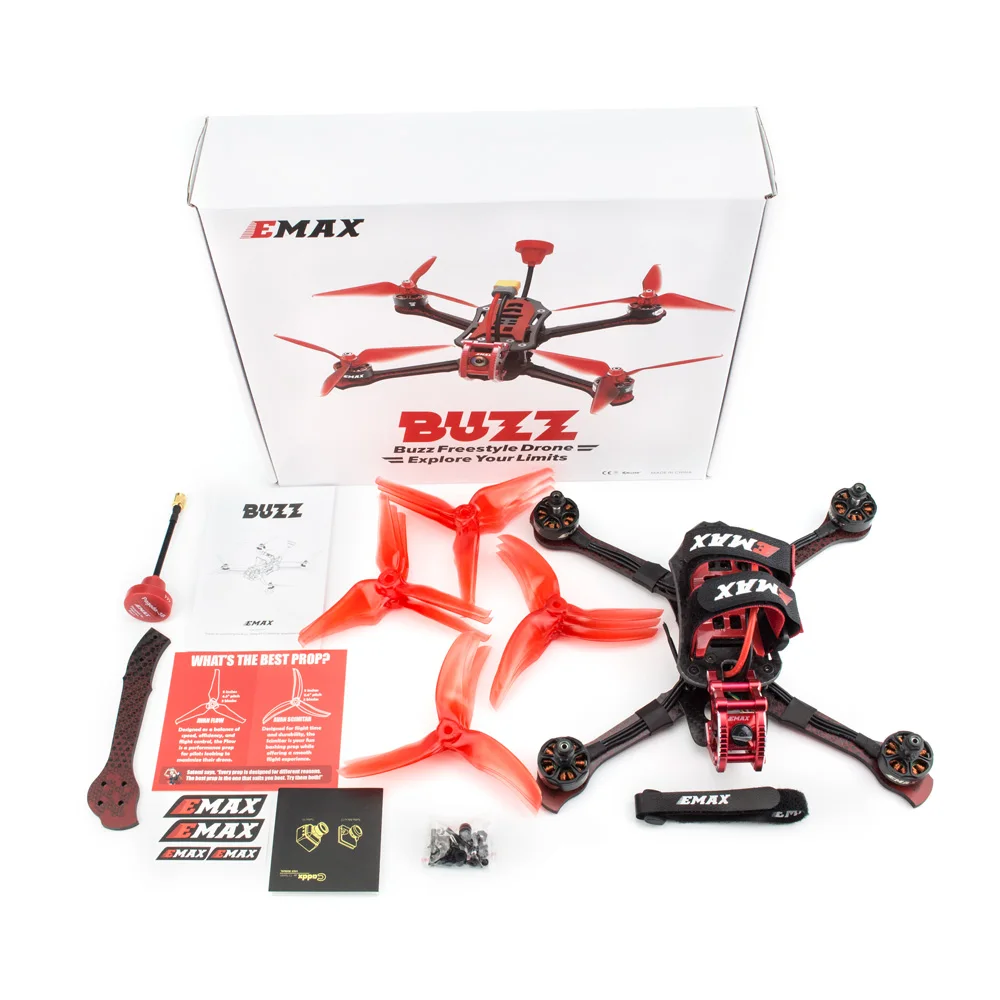 

Emax Buzz 245mm F4 5inch 1700KV 5-6S / 2400KV 4S FPV Racing Drone Camera XM+ Receiver for Freestyle Quadcopter- PNP/ BNF Version